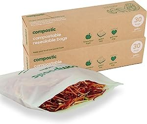 Compostable ziplock bags